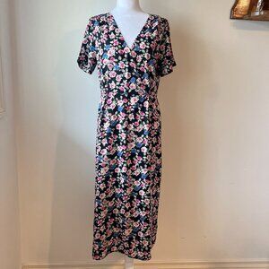 🌸☀️ Sweet Summer Blooms: Reitmans Floral Midi (Size S) ☀️🌸